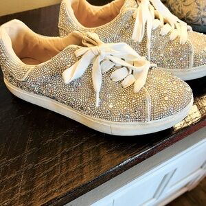Betsy Johnson rhinestone sneakers